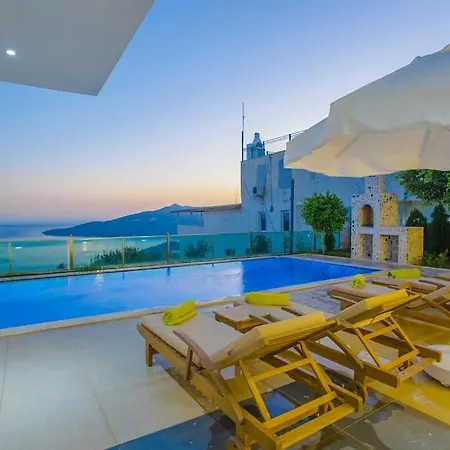 Kalkan'da Muhtesem Deniz Manzarali Villa-awz200 빌라