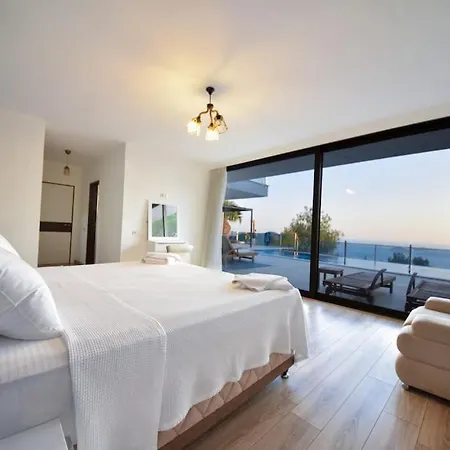 빌라 Kalkan'da Muhtesem Deniz Manzarali Villa-awz200 *