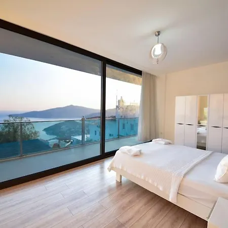 빌라 Kalkan'da Muhtesem Deniz Manzarali Villa-awz200 *