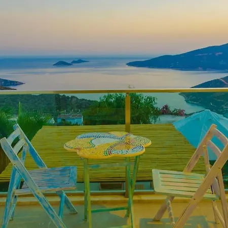 빌라 Kalkan'da Muhtesem Deniz Manzarali Villa-awz200 카스