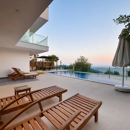 Kalkan'da Muhtesem Deniz Manzarali Villa-awz200 빌라 *